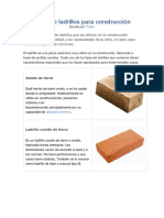 Tipos de Ladrillos para Construcción