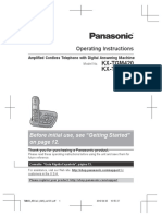 Operating Instructions: KX-TGM420 KX-TGM450