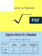 Introduction To Radicals