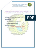 Informe Feria Agropecuaria Ninacacaa