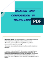 Denotation and Connotation