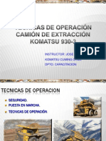 Curso Operacion Camion Extraccion 930 E3 Komatsu PDF