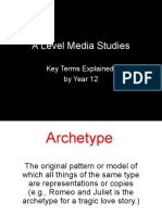 A Level Mediastudies Keyterms