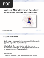 Nonlinear Magnetostrictive Transducer Using Comsol