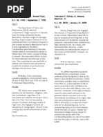 Veronica Santiago vs. Amado Fojas A.C. No. 4103 - September 7, 1995 Valeriana U. Dalisay vs. Melanio Mauricio, Jr. A.C. No. 5655 - January 23, 2006