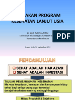 Kebijakan Program Lansia