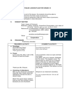 A Detailed Lesson Plan For Grade 10