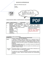 Sesion de Aprendizaje Los Tipos de Celula. 31-05-2017. C.A.