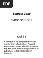 Sample Case: Endocrinology