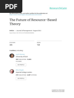 Barney, Ketchen, Wright - 2011 - The Future of Resource-Based Theory Revitalization or Decline