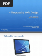 Responsive Web Design: Fort Collins Internet Professionals August 12, 2010