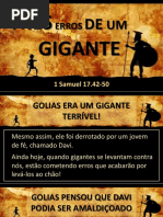 Três Erros de Um Gigante