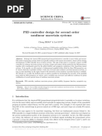 PID Controller Design For Second Order Nonlinear Uncertain Systems