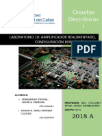 Laboratorio 10 Amplificador Realimentado, Configuración Derivación Serie