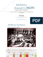 Karlheinz Stockhausen's INORI: All Scores, Images and Sound Are Curtesy of The Stockhausen Foundation