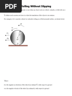 Rolling Without Slipping PDF