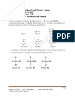 Notes Alcohols and Phenols 2018 PDF