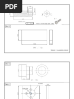 M6 X 1.0 10 MM Length Screw - 3 Nos.: Material - Any Available Material