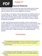 Special Relativity Ch37