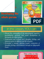 Lesson 2 Developing The Whole Person