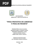 Pena Privativa de Libertaad y Pena de Muerte