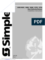 4098-9685, - 9686, - 9688, - 9755, - 9756 Duct Detector/Sensor: Installation Instructions