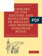 Summary of The History and Dev - Charles Hubert Hastings Parry - 22006 PDF