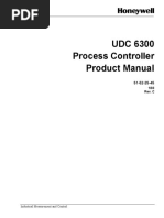 UDC 6300 Process Controller Product Manual: Industrial Measurement and Control