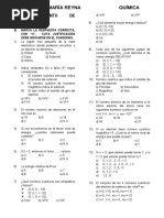 Taller de Quimica Numeros Cuanticos