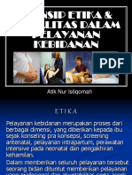 Prinsip Etika DLM Pelayanan Kebidanan