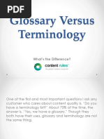 Glossary Vsterminology