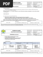 Course Syllabus: Engineering Calculus 1