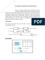 Design and Simulate Full Adder Using Half Adder in The Xilinx ISE Tool