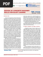 Design of Concrete Masonry Walls For Blast Loading