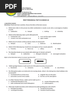 First Periodical Test in Science 10