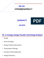 Thermodynamics-I: Fall 2019