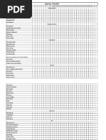 Opening Checklist: Date Hostess Desk