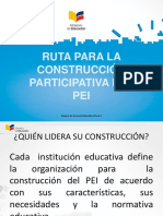 Rutas para Elaborar El Pei