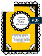 4 Keyboard Worksheets Home Middle Bottom Rows PDF