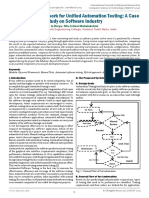 An Efficient Framework For Unified Automation Testing: A Case Study On Software Industry