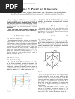 Informe 5 Puente de Wheatstone