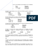 Lista 3 Cálculo Financeiro UFF Contábeis 2012-2