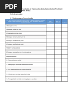 Formulários para Avaliação de Tratamentos Do Autismo