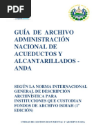 Guía de Organización de Archivo Actualizada. Julio 2017