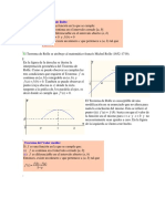 1.teorema de Rolle y Teorema Valor Medio