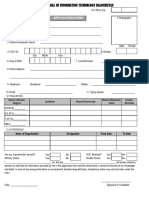 Application Form: Designation From Date To Date Name of Organization