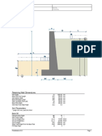 Design of Retaining Wall As Eurocode