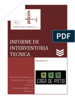 Informe de Interventoria Tecnica: Proyecto