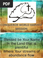 Conqueror World Harvest Mission: San Ildefonso, Bulacan