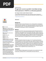 Prognostic Score To Predict Mortality During TB Treatment in TBHIV Co-Infected Patients